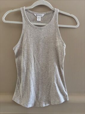 Athleta Signature Rib Tank. Heather Beige. XS.